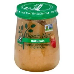 Beechnut Stage 2 Apple Cinnamon Granola - 4 OZ 10 Pack