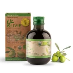 ATLAS OLIVE OILS USA OLIVIE PLUS 30X Organic Super High Polyphenol Rich Extra Virgin Olive Oil - 8.5 OZ 24 Pack