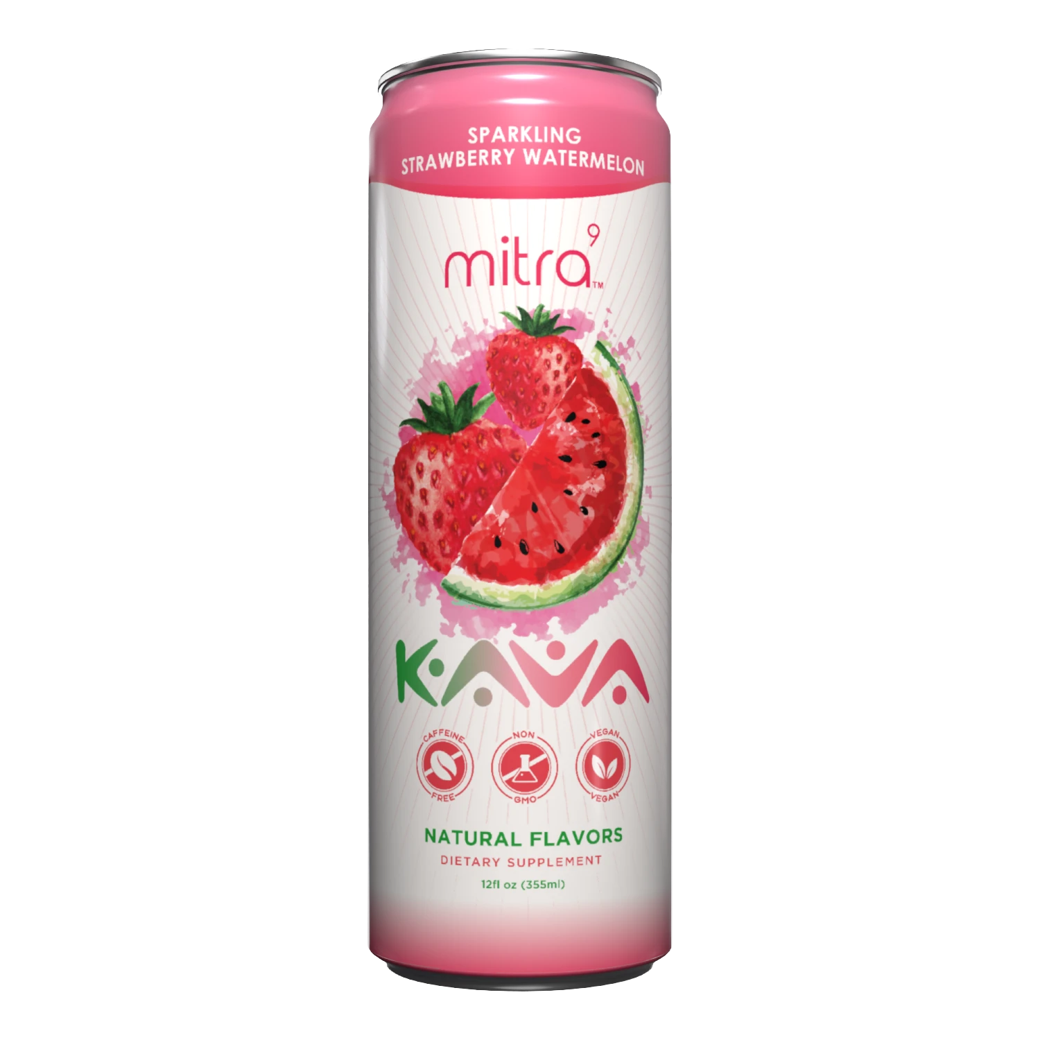 Mitra9 Brands Kava Strawberry Watermelon - 12 FL OZ 24 Pack 3 Mitra9 Brands Kava Strawberry Watermelon - 12 FL OZ 24 Pack