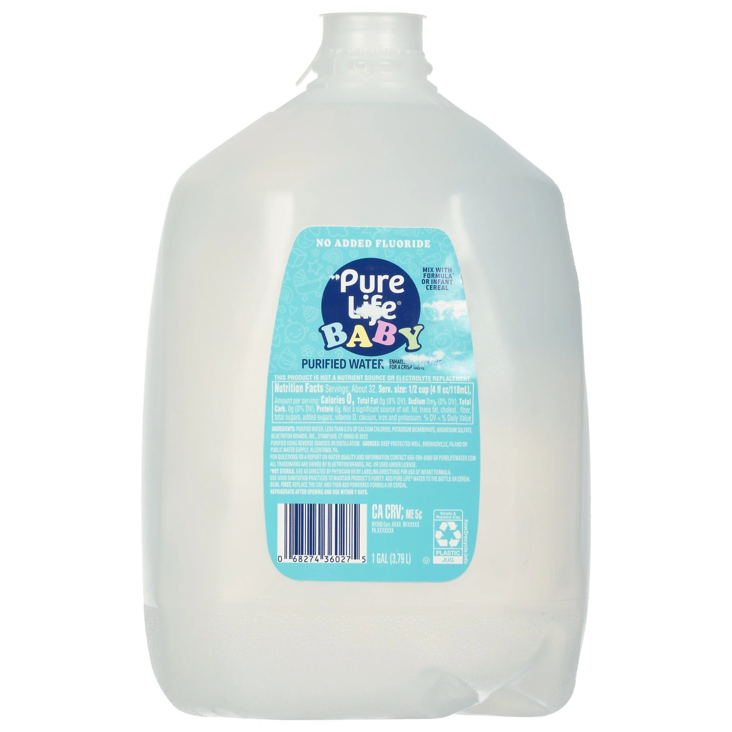 Pure Life Baby Water - 128 OZ 6 Pack 3 Pure Life Baby Water - 128 OZ 6 Pack
