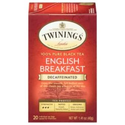 Twinings Decaffeinated English Breakfast Black Tea - 20 CT 6 Pack