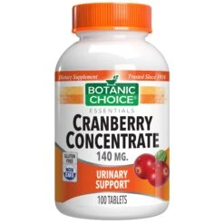 Botanic Choice CRANBERRY CONCENTRATE 140 Mg. - 100 CT 12 Pack