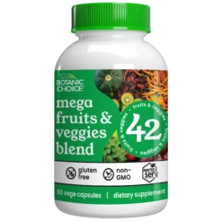 Botanic Choice MEGA FRUITS & VEGGIES BLEND * VEGE CAPSULES 60 CT - 60 QT 12 Pack