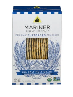 Venus Wafers Mariner Organic Sea Salt Multigrain Flatbreads - 5 OZ 12 Pack