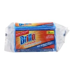 Brillo Estracell No Scractch Wedge Edge Sponge - 3 CT 8 Pack