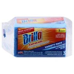 Brillo Estracell No Scratch Scrub Sponge - 3 CT 8 Pack