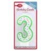 Betty Crocker Candle "3" - 1 CT 6 Pack