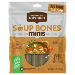 Rachael Ray Nutrish Soup Bones With Real Chicken And Veggies - 6.3 OZ 7 Pack
