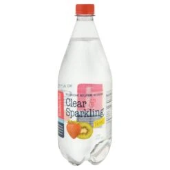 Clear & Sparkling Strawberry Kiwi Water Beverage 1 Lt - 33.8 FZ 12 Pack