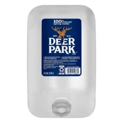 DEER PARK Brand 100% Natural Spring Water, 2.5-gallon Plastic Jugs - 2 Pack