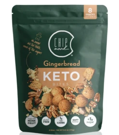 ChipMonk Baking Gingerbread Keto Cookie Bites (Seasonal) - 6 OZ 10 Pack