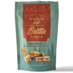 Northwest Expressions Soft Peanut Butter Brittle Enrobed With Dark Chocolate - 4 OZ 12 Pack