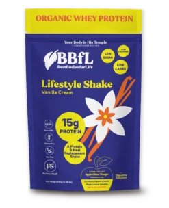 BBfL BBfL Meal Replacement Protein Shakes, (15 Servings, Vanilla Cream) - 0.88 LB 6 Pack