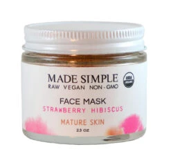 Made Simple Skin Care Strawberry Hibiscus Face Mask - 2.3 OZ 8 Pack