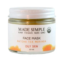 Made Simple Skin Care Matcha Tea Moringa Face Mask - 2.3 OZ 8 Pack