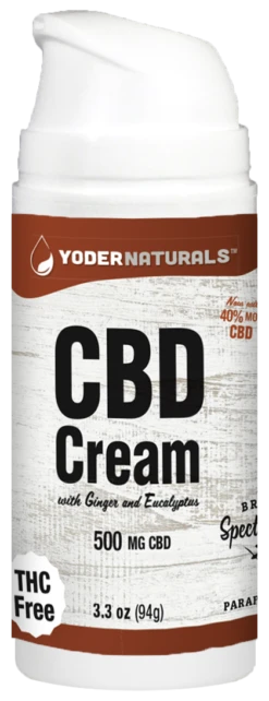 Yoder Naturals Yoder Naturals CBD Cream 500 Mg - 3.3 OZ 6 Pack