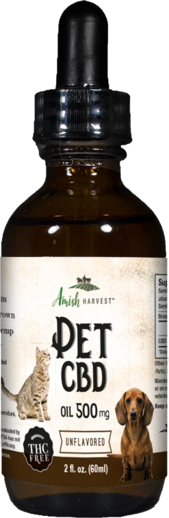 Yoder Naturals Amish Harvest CBD Pet Extract 500 Mg - 2 FL OZ 6 Pack