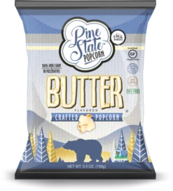 1in6 Snacks Pine State Popcorn, Butter - 5.5 OZ 10 Pack