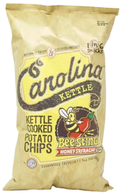 1in6 Snacks Kettle Cooked Potato Chips, Honey Sriracha - 5 OZ 14 Pack