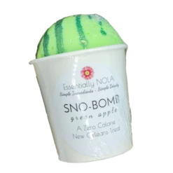 ESSENTIALLY NOLA Green Apple Sno-Bomb ( Bath Bomb ) - 4 OZ 6 Pack