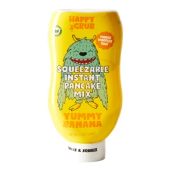 Happy Grub Squeezable Instant Pancake Mix, Yummy Banana - 8.5 OZ 8 Pack