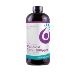 Life Solutions Liquid Colloidal Silver 500ppm - 2 FL OZ 12 Pack