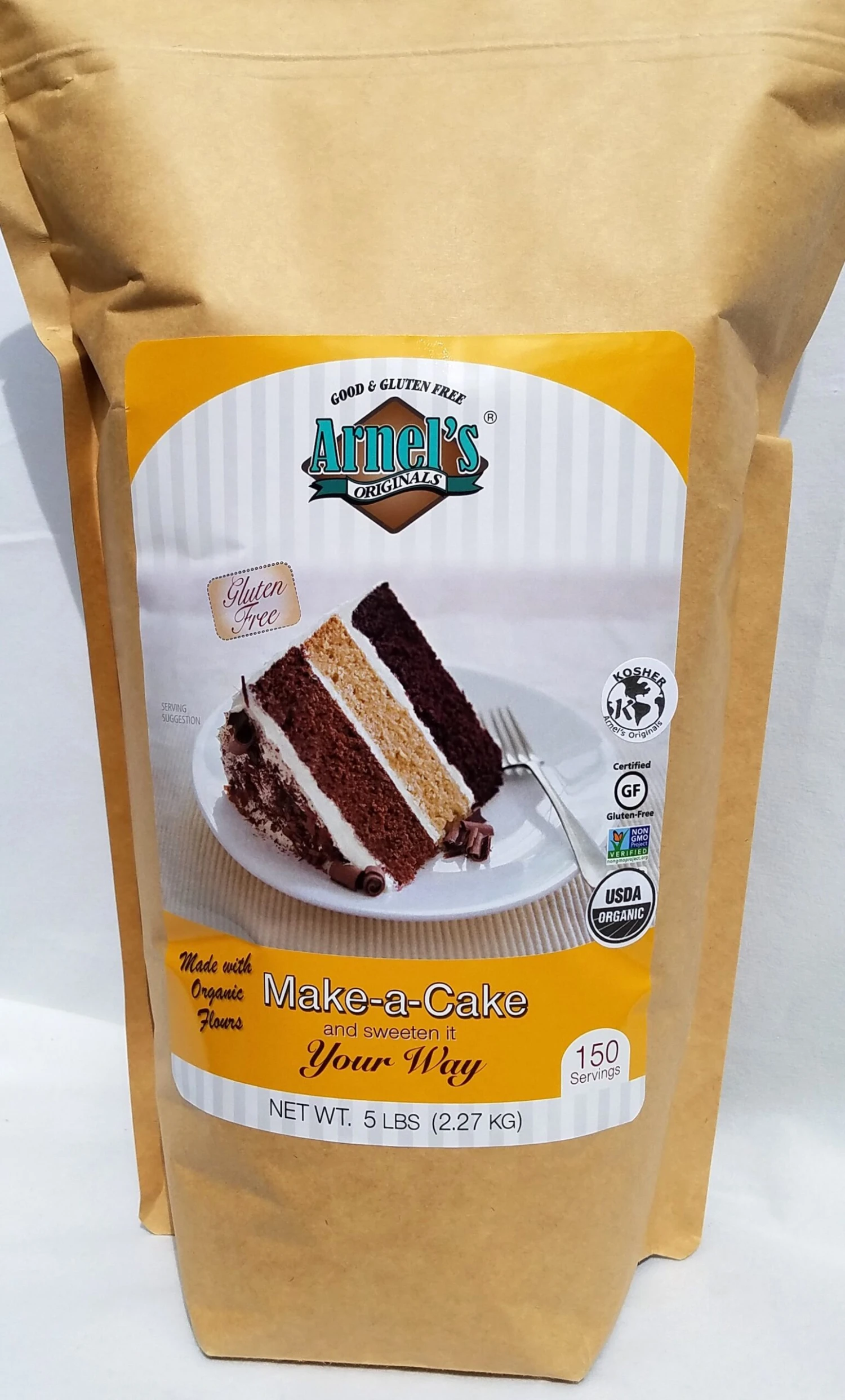 Arnels Originals, Gluten Free, Organic Baking Mixes Make-a-Cake, Your Way Mix - 5 LB 6 Pack 3 Arnels Originals, Gluten Free, Organic Baking Mixes Make-a-Cake, Your Way Mix - 5 LB 6 Pack