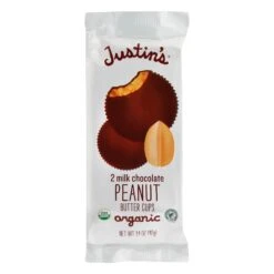 Justin's Organic Milk Chocolate Peanut Butter Cups - 1.4 OZ 12 Pack