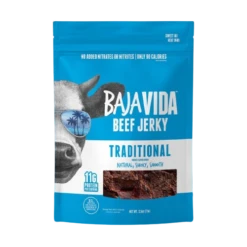 Baja Vida Snacks Traditional Beef Jerky - 2.5 OZ 12 Pack