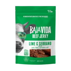 Baja Vida Snacks Lime And Serrano Beef Jerky - 2.5 OZ 12 Pack