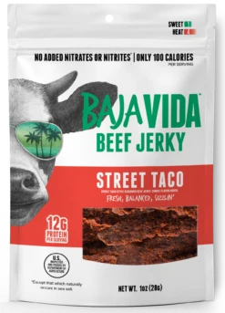 Baja Vida Snacks Street Taco Beef Jerky - 1 OZ 72 Pack