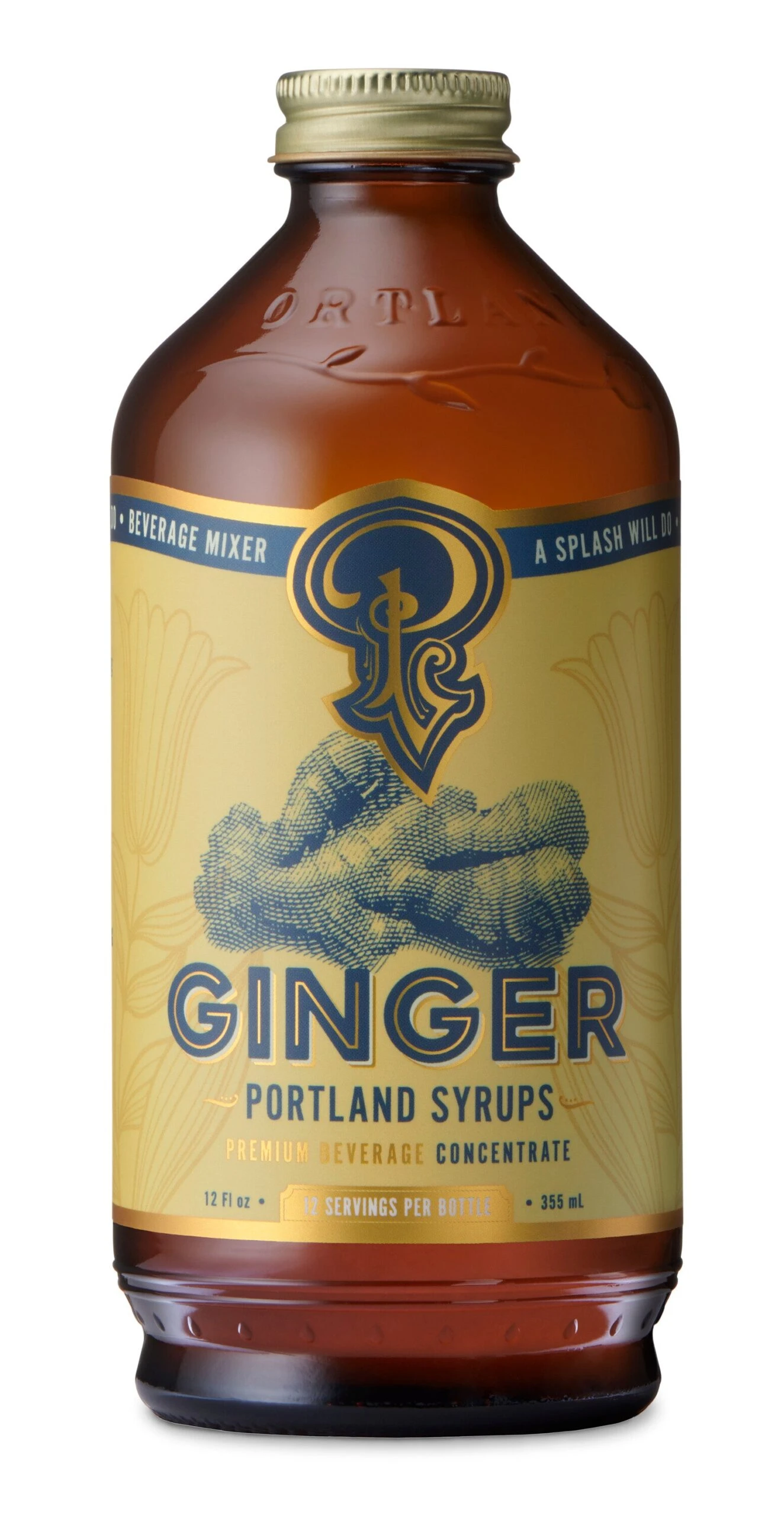 Portland Syrups Ginger Syrup - 12 FL OZ 6 Pack 3 Portland Syrups Ginger Syrup - 12 FL OZ 6 Pack
