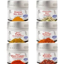 Asian Seasonings Gift Set - Tastes Of Asia - Artisanal Spice Blends Six Pack