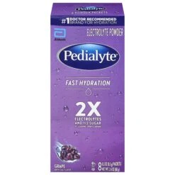 Pedialyte Fast Hydration Grape Electrolyte Powder 8 - 0.3 Oz Packets - 8 Pack