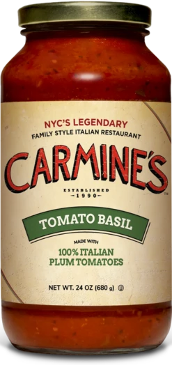 Carmine's Homemade Classic Italian Tomato Basil Sauce - 24 OZ 6 Pack