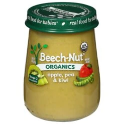 Beech-Nut Organics Stage 2 (6+ Months) Apple, Pea & Kiwi 4 Oz - 10 Pack