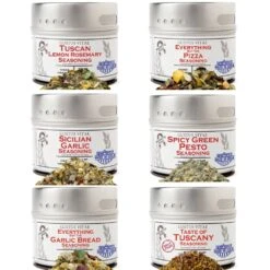 Italian Seasoning Gift Set - Tastes Of Italy - Artisanal Spice Blends Six Pack