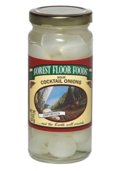 Forest Floor Foods Sour Cocktail Onions - 8 OZ 12 Pack