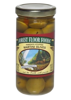 Forest Floor Foods Pimiento Stuffed Martini Olives - 8 OZ 12 Pack
